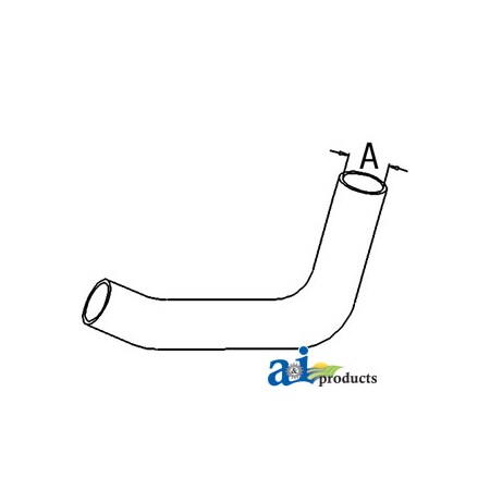 A & I Products Radiator Hose, Upper 14" x6" x2" A-L100593